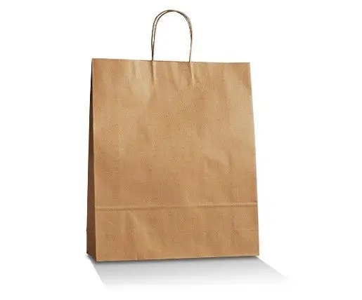 Brown Kraft Bag /Twisted Paper Handle- Medium Plus 250s