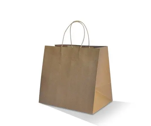 Brown Kraft Take Away Bag /Twisted Paper Handle170gsm 150/Ctn