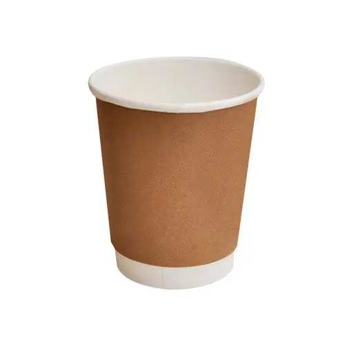 8 oz PLA Coated DW Cup/Brown Standard 500s