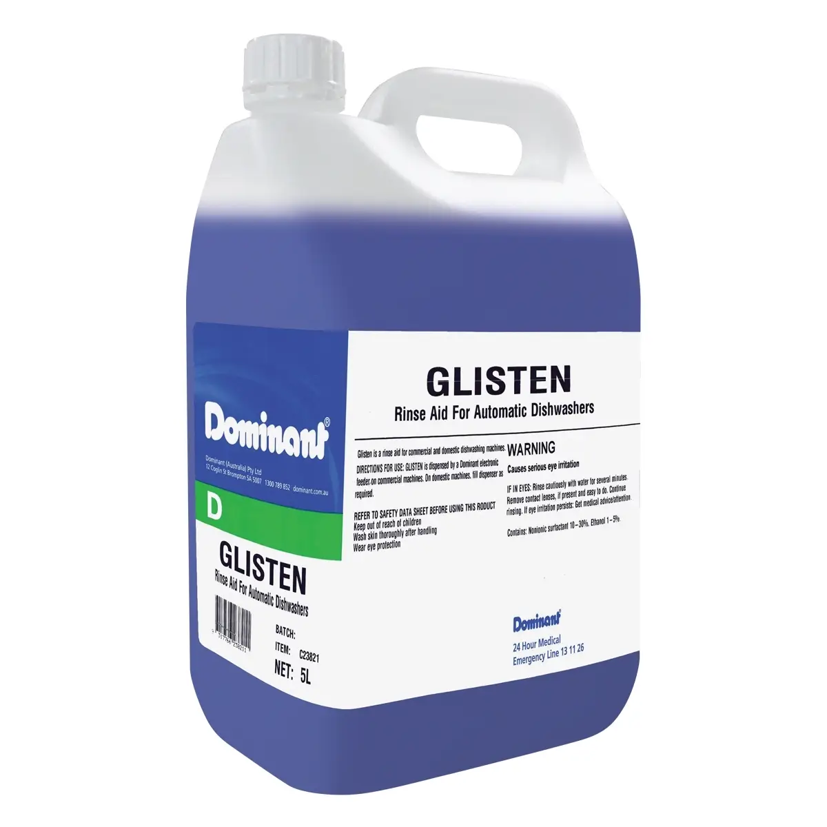 Glisten Rinse Aid 5L Bottle