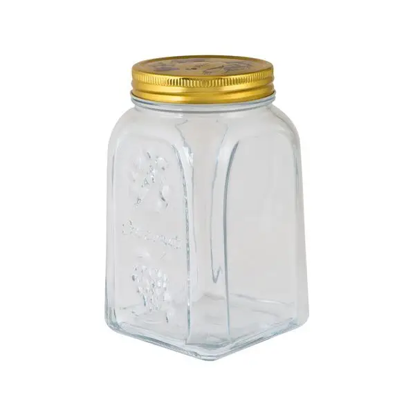 Pasabahce Homemade Jar-Glass W/Metal Lid 1.0Lt 