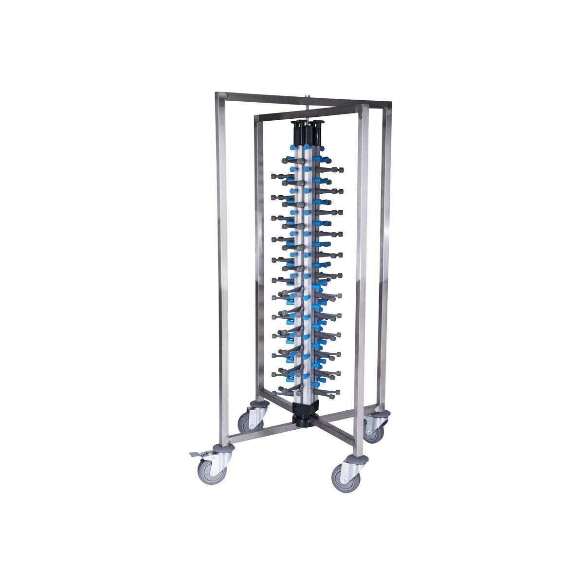 Jiwins Mobile Plate Rack For 48 Plates S\S 650x590x1260mm