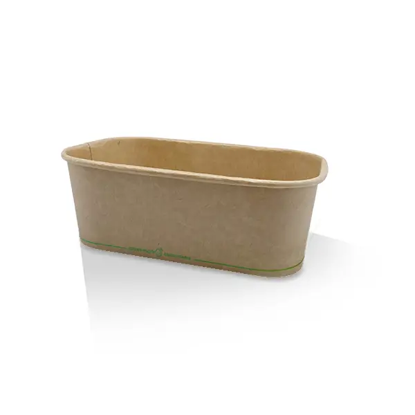 PLA Coated Kraft  Rectangular Container 750ml 300s