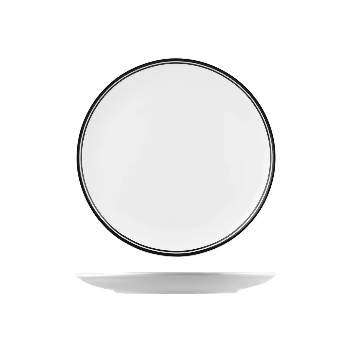Rak Nano Cru Round Coupe Plate 290mm Double Black Line