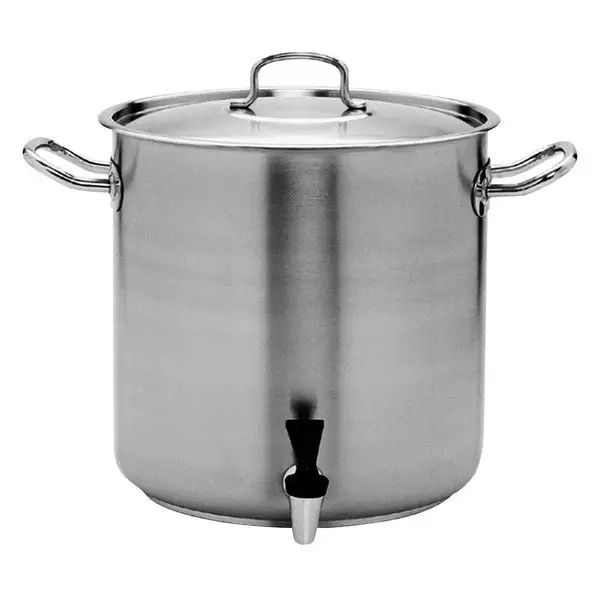 Pujadas Stockpot-18/10, W/Cover & Tap, 450X450Mm/72.0Lt 