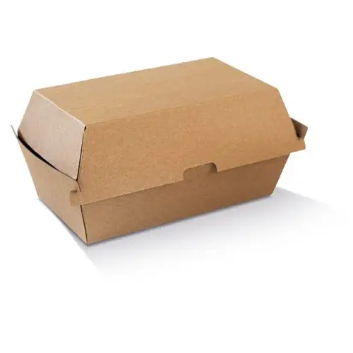 High Snack Box-Large/Brown Corrugated Brown/Plain 150/Ctn