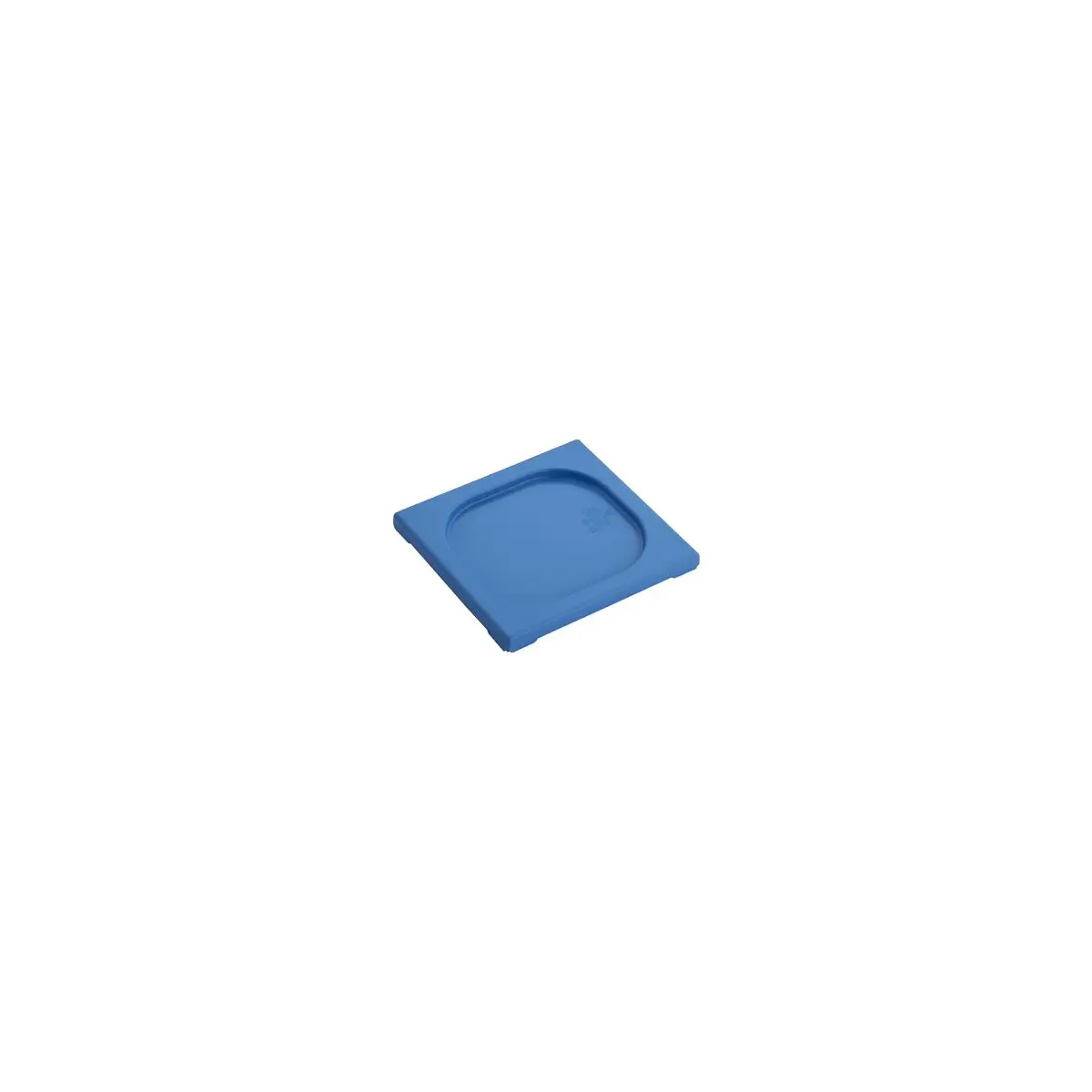 Inox Macel Gastronorm Lid Polypropylene 1/6 Size Blue 176x162x20mm