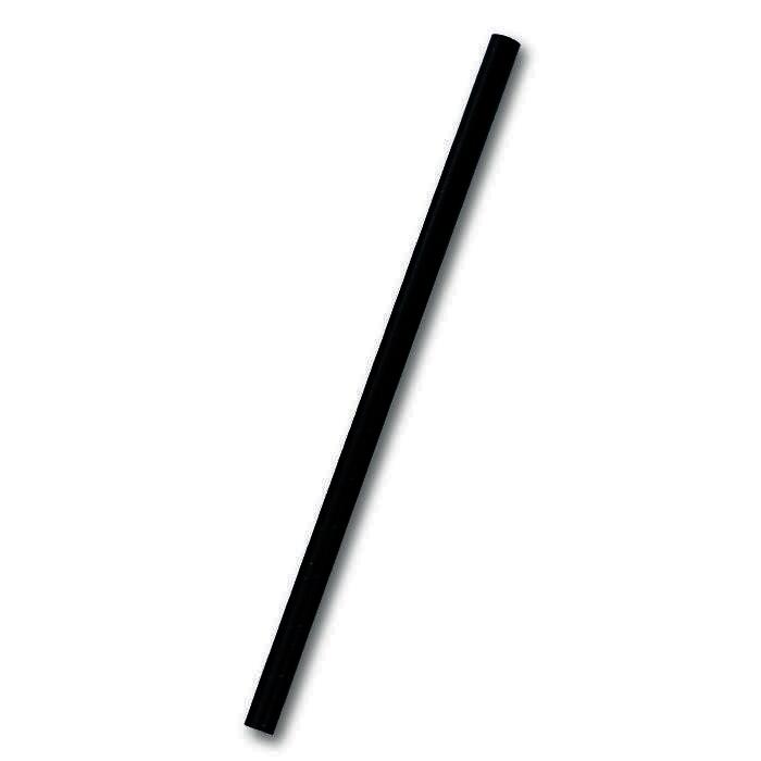 Paper Straw Jumbo- All Black 2500pc/ctn