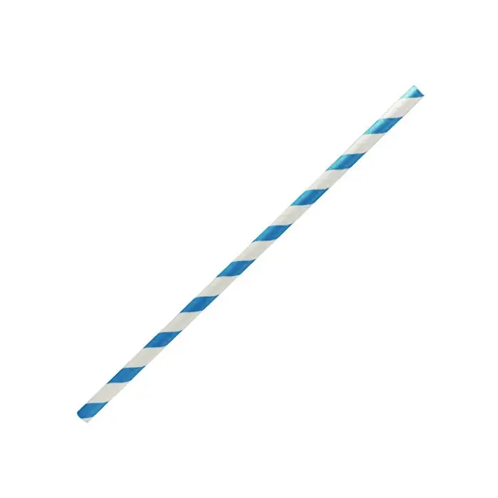Paper Straw Regular-Blue StriPE 2500s
