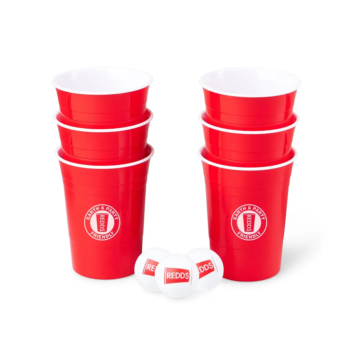 Redds Redds Reusable Cup Pong Pack With 3 Ping Pong Balls 425ml