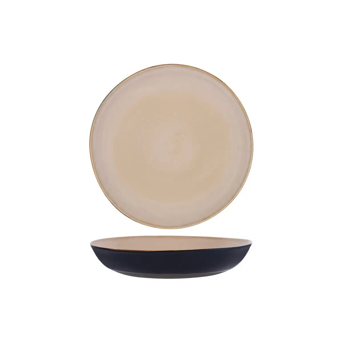 Terres De Reves Round Pasta Plate 235x45mm Dark Grey/D-Blue
