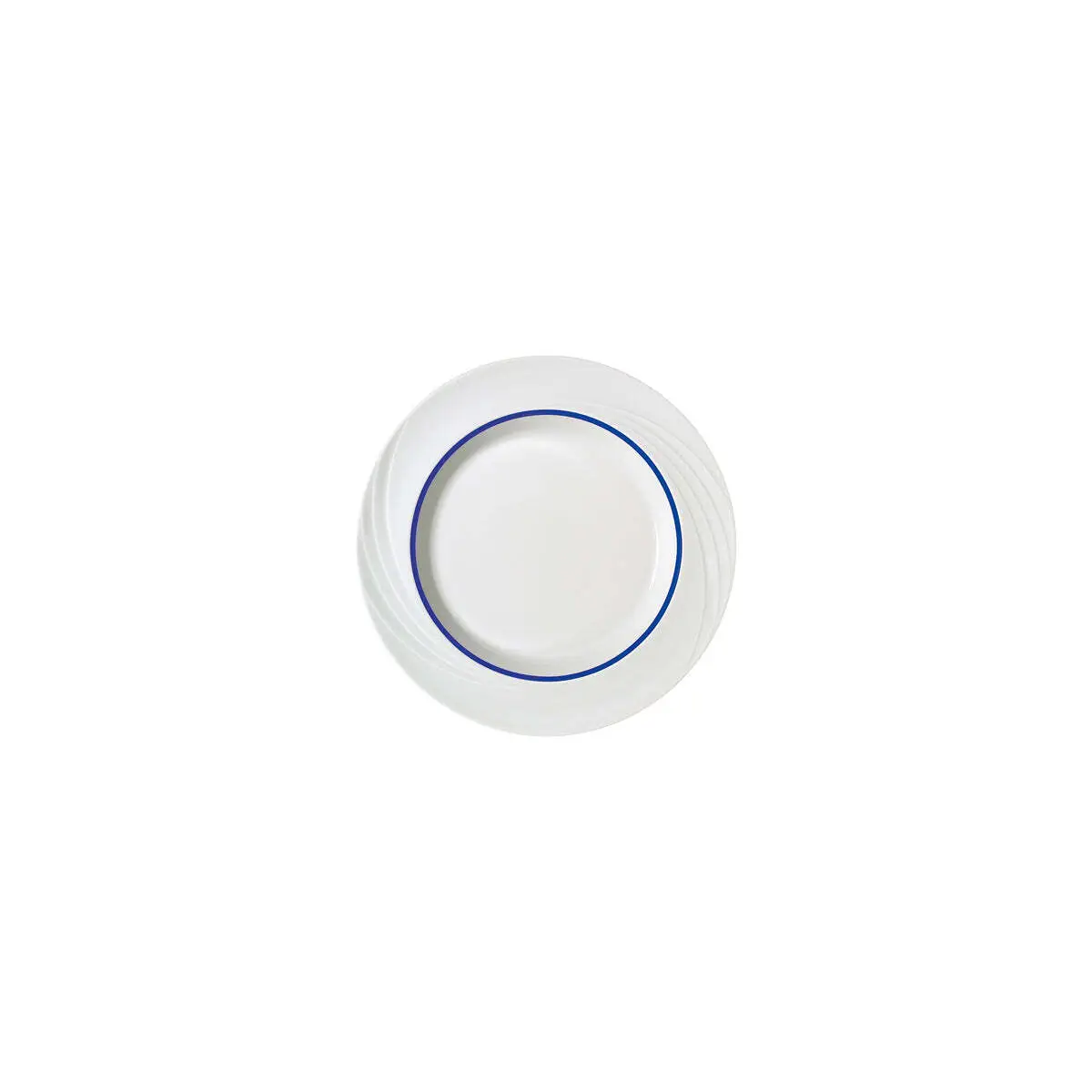 Schonwald Donna Senior Plate Flat W/Rim 240mm Drk Blue Band