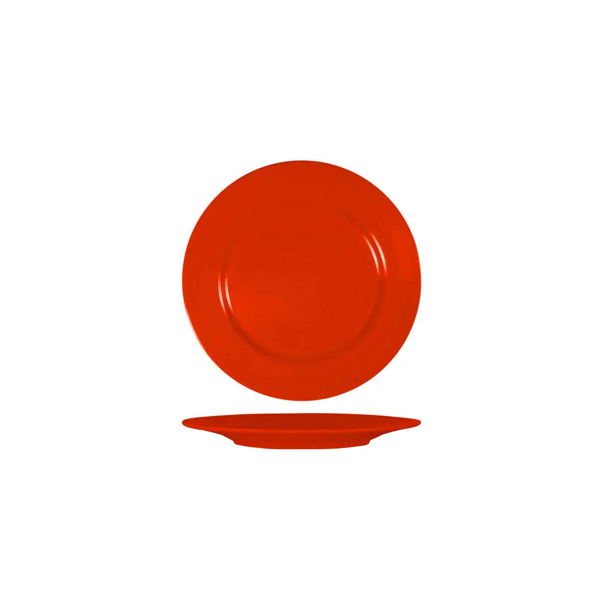 Superware Red Round Plate Rim 165mm