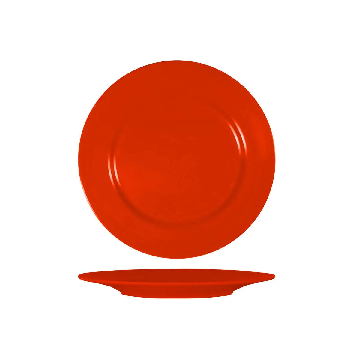 Superware Red Round Plate Rim 260mm