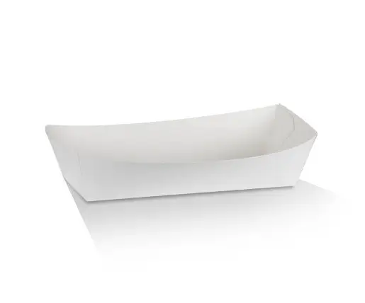 Hot Dog Tray/White Cardboard 250/Ctn