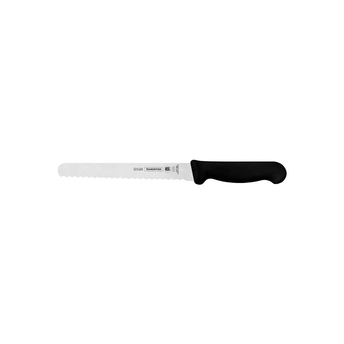 Tramontina Professional Master Black Handle Bread Knife Serrated 200mm