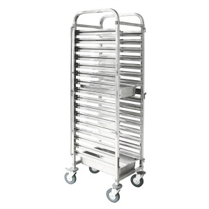 Gn Trolley-S/S | 380X550X1735mm | 16 Tray 