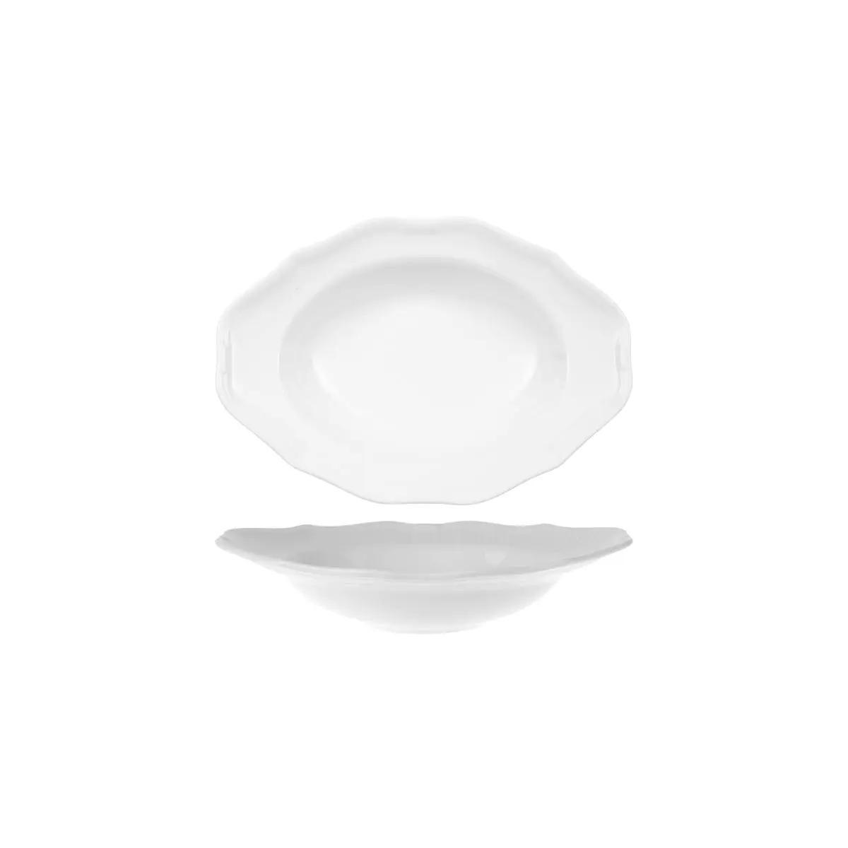 Villeroy And Boch Villeroy And Boch La Scala Oval Deep Plate Wide Rim 288x208x64mm / 930ml