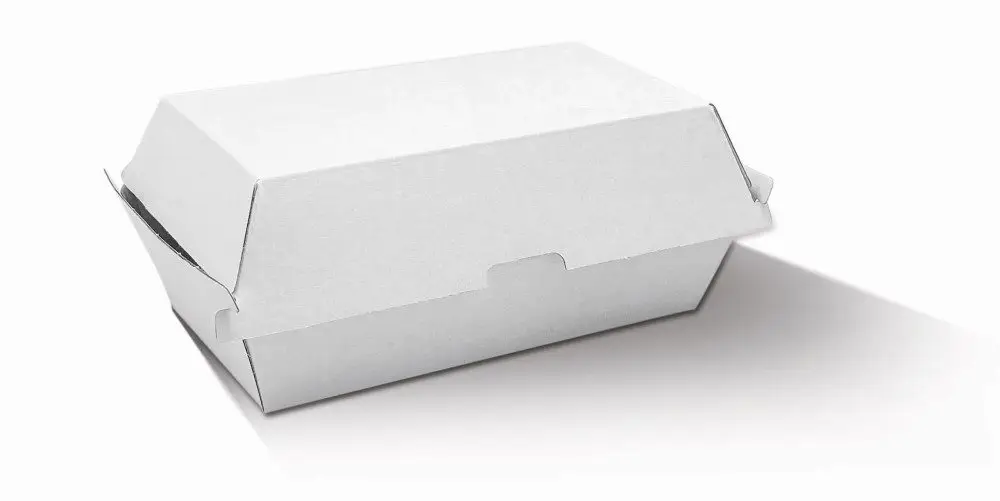 Snack Box - Regular/ White Corrugated / Plain 200s