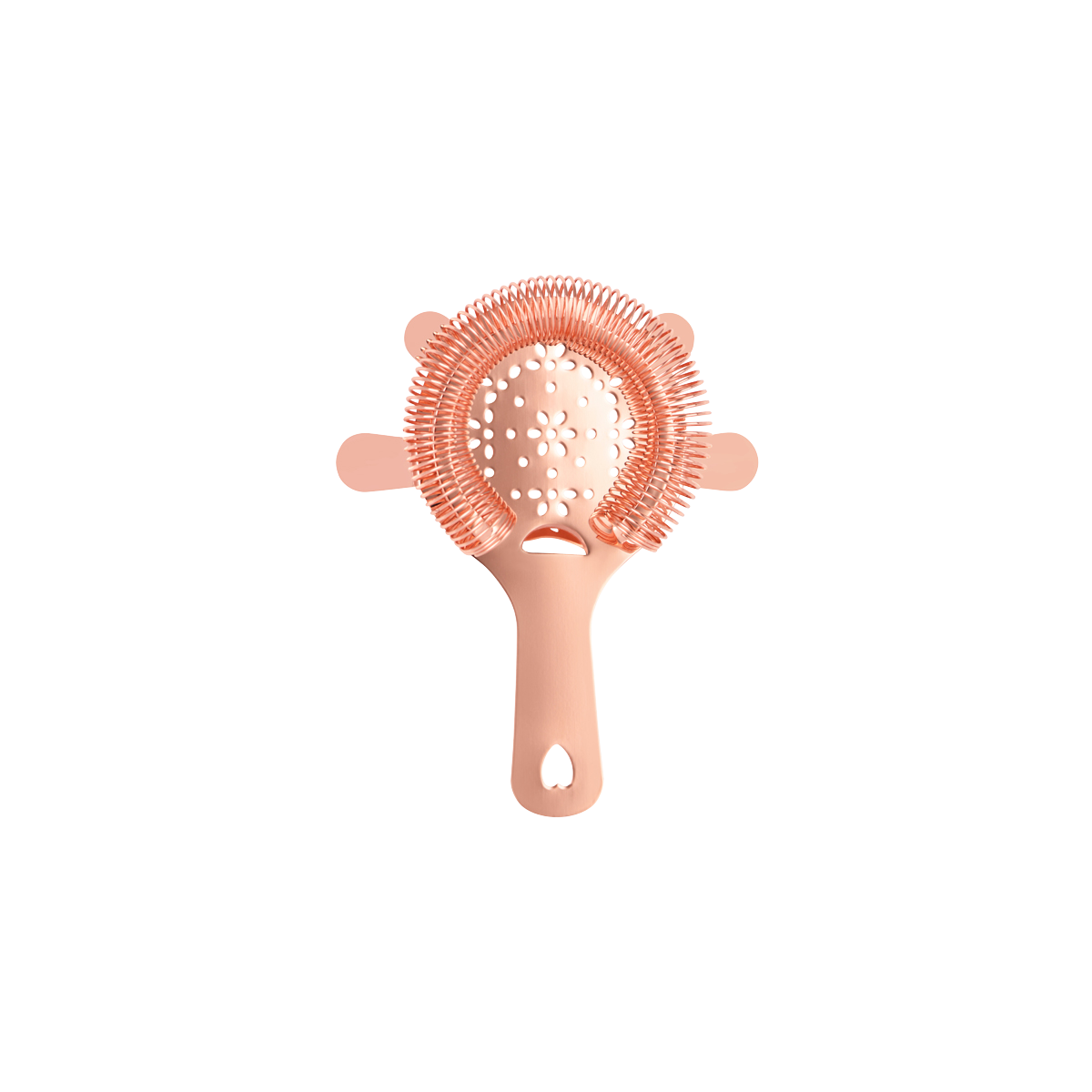 Zanzi 4 Prong Hawthorn Strainer W/Flat Hdl Rose Gold 110mm