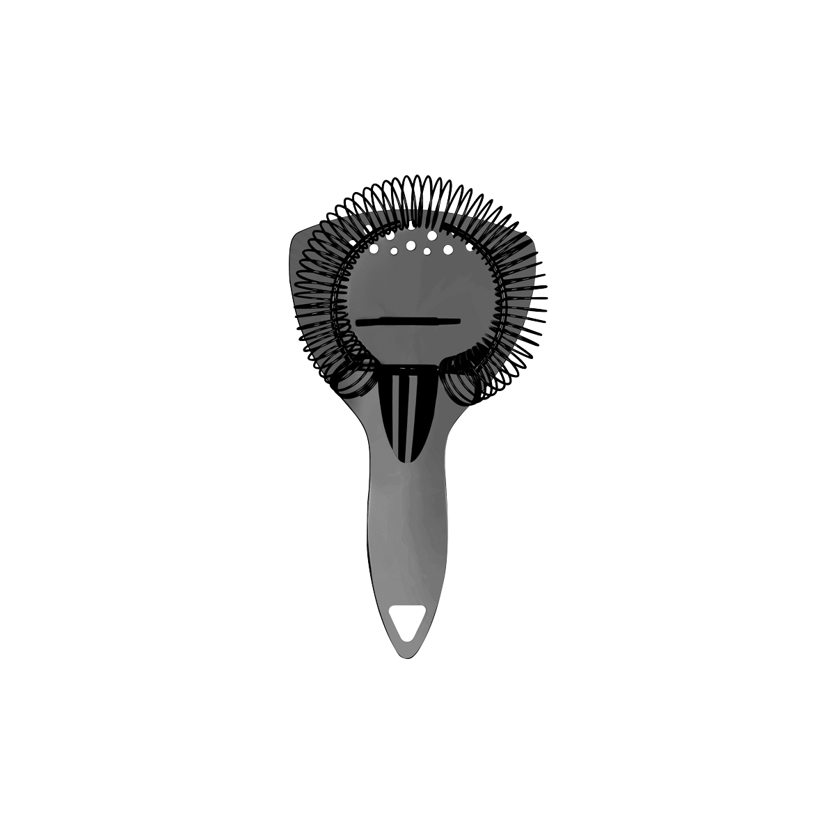 Zanzi Luxury Strain Cocktail Strainer W/Hdl Gun Metal 200mm