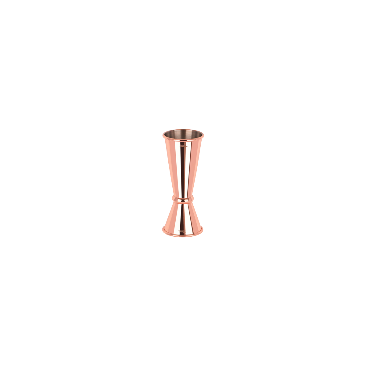 Zanzi Tokyo Jigger W/Curled Edge Rose Gold 15/30ml