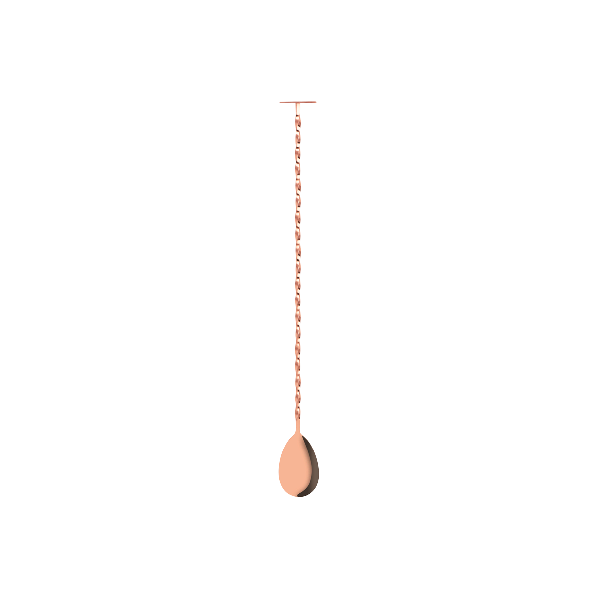 Zanzi Tail Disk Bar Spoon W/Muddler Rose Gold 300x29x25mm