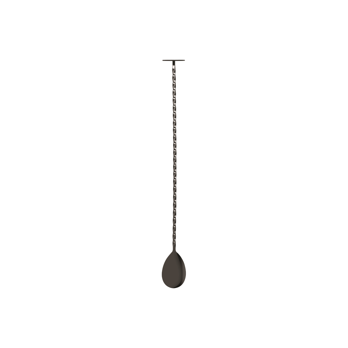 Zanzi Tail Disk Bar Spoon W/Muddler Gun Metal 300x29x25mm