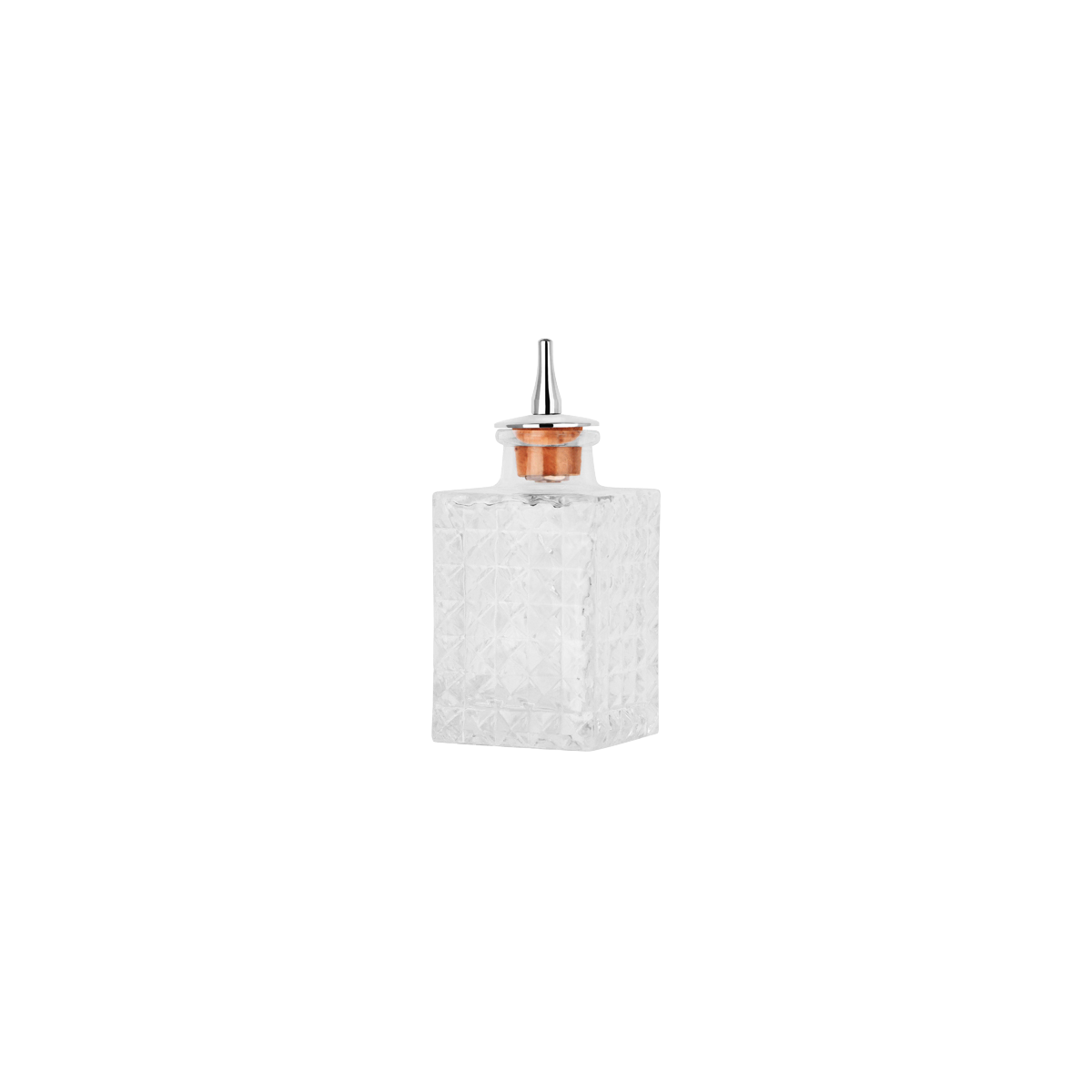 Zanzi Square Bitters Bottle Glass 51x120mm 90ml